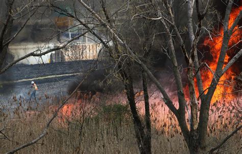 Brush Fire Blackens Area East Of Cline Avenue Lake County News