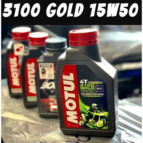 Original Motul Gold W T L Motor Oil Minyak Hitam