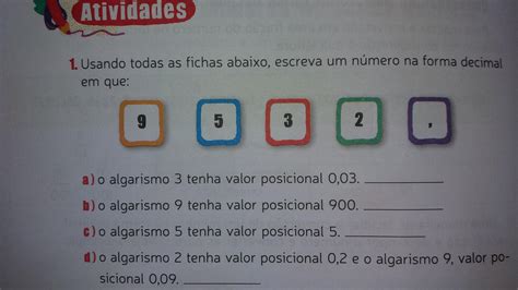 Qual é O Valor Posicional Do Algarismo 9 LIBRAIN