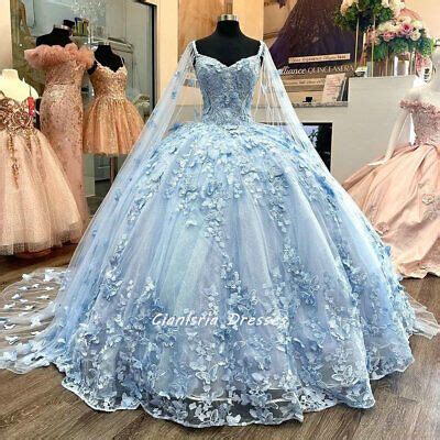 Quince Dresses Blue Baby Blue Quinceanera Dresses Quincenera Dresses