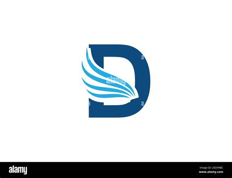 Initial D Letter Logo With Creative Modern Business Typography Vector