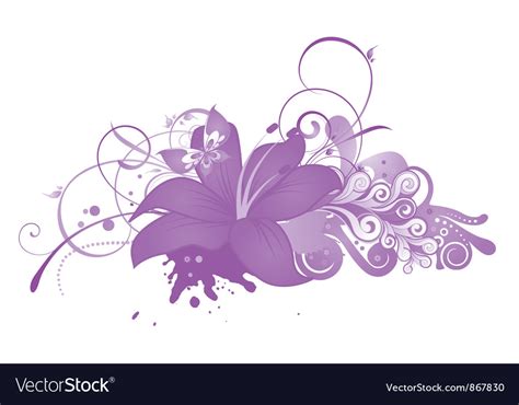 Abstract floral Royalty Free Vector Image - VectorStock