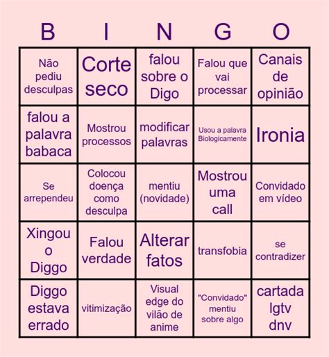 Raluca Bingo Card