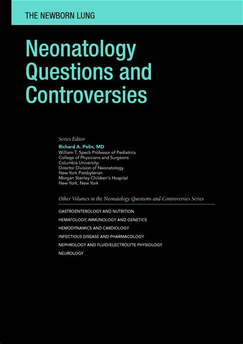 Solution The Newborn Lung Neonatology Questions And Controversies 3rd