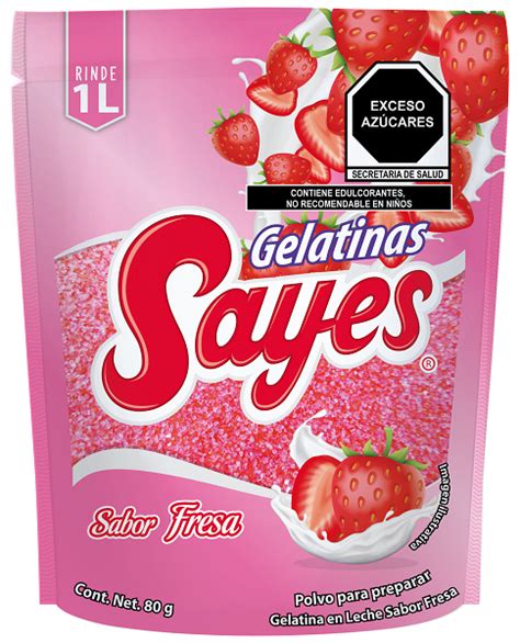 GELATINA LECHE SABOR FRESA LECHE Gelatinas Sayes