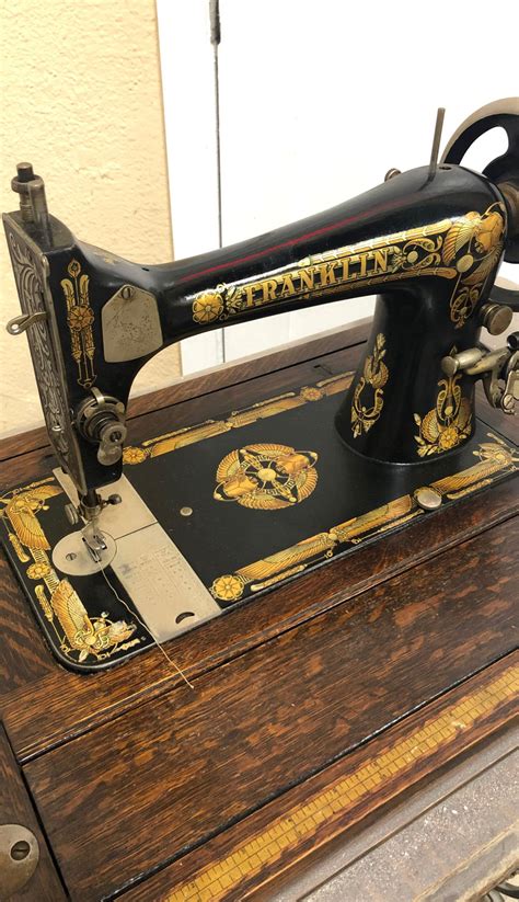 RARE Complete Franklin Sears Roebuck Co Treadle Sewing Machine For