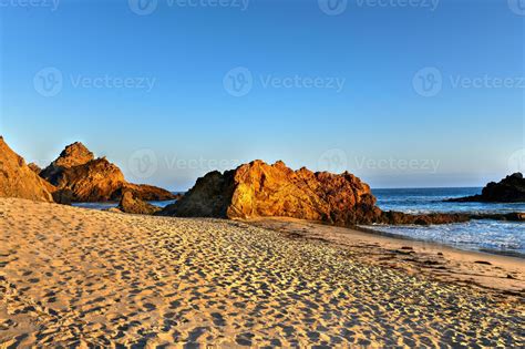 Praia De Pfeiffer Ao Longo Do Parque Estadual De Pfeiffer Em Big Sur