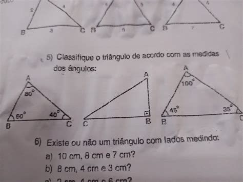 Classifique O Tri Ngulo De Acordo As Medidas Dos Ngulos Me