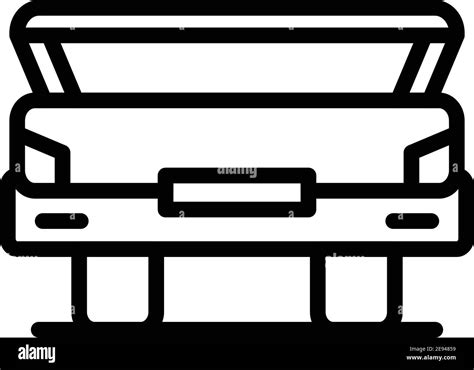 Open Vehicle Trunk Icon Outline Open Vehicle Trunk Vector Icon For Web