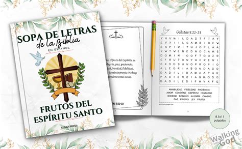 Sopa De Letras De La Biblia Versículos Sobre Los Frutos Del Espíritu Santo En Español Con