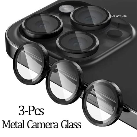 3pcs Metal Camera Protector For Iphone 15 Pro Lens Cover Iphone 11 12 13 14 15