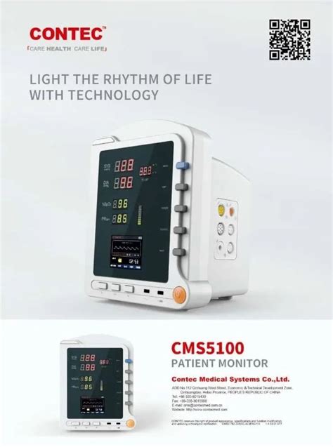 Brand Contec CMS 5100 Patient Monitor Display Size 12 1 Inch Led At