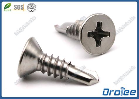 Marine Grade 316 Stainless Steel Philips Flat Head Self Drilling Tek Screws