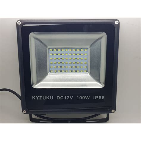 Jual KYZUKU 12V DC 100 Watt 60 LED SMD Floodled IP66 Tipis Lampu 12