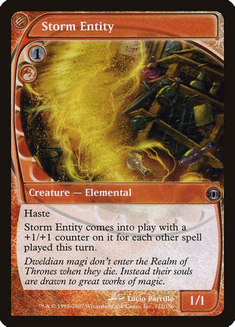 Storm Entity Magic Card