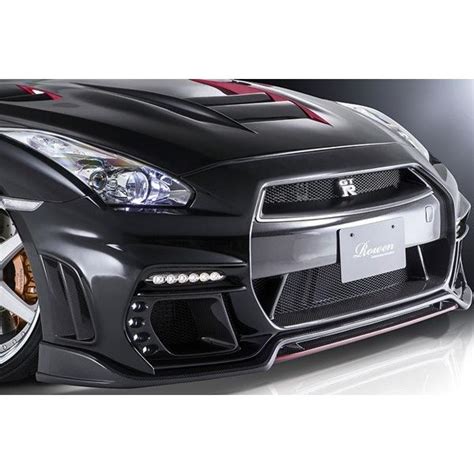 ROWEN WORLD PLATINUM フロントリップスポイラー FRP製 素地 ニッサン GT R 4WD 中期 R35用