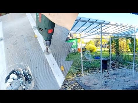 Взял металл и сделал своими руками самоделку. Навес для дачи, отдыха ...