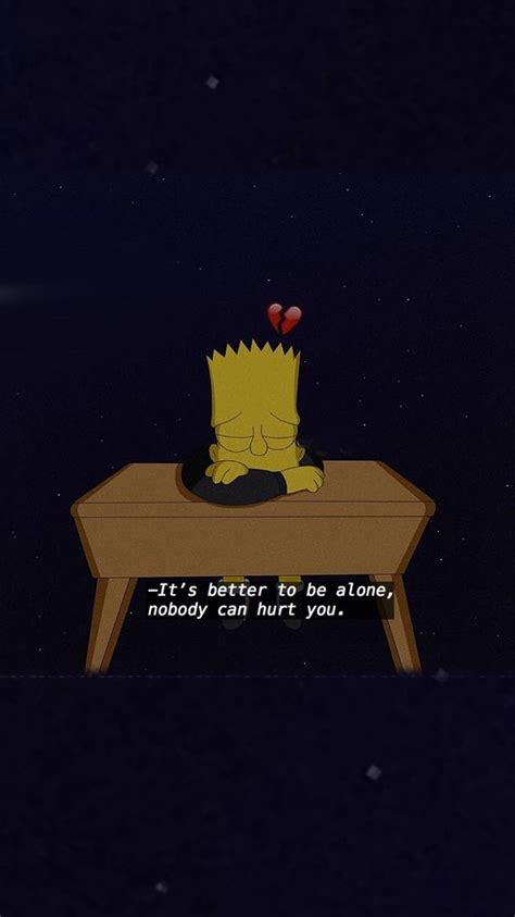 Bart Simpson Sad Quotes