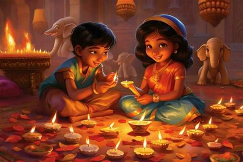 Diwali Cartoon Stock Photos, Images and Backgrounds for Free Download