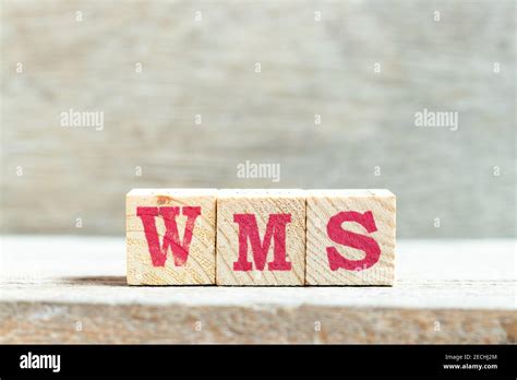 Alphabet Letter Block In Word Wms Abbreviation Of Warehouse Management