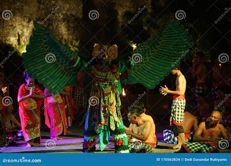 Bali Indonesia November 5th 2019 Traditional Balinese Kecak Dance