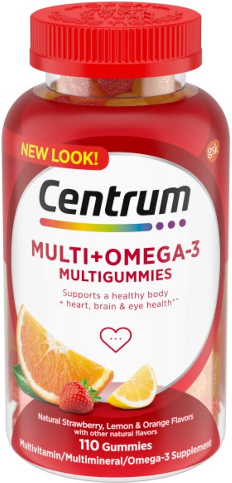 Pack Centrum Multigummies Omega Gummy Multivitamin For Adults