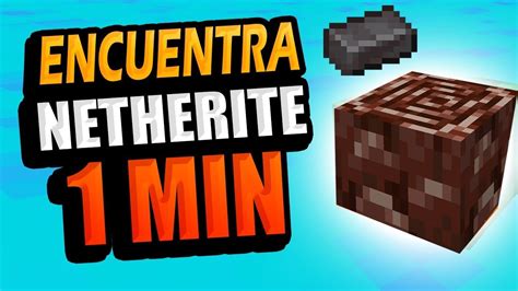 Cómo encontrar Netherita en Minecraft fácil y rápido YouTube