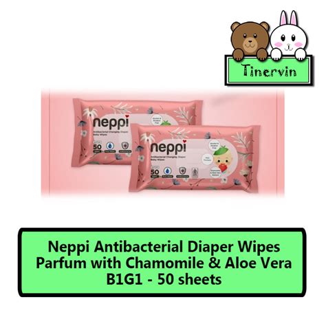 Jual Neppi Antibacterial Diaper Wipes Parfum S Buy Get Free