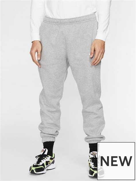 Nike Nsw Club Fleece Cuff Joggers Greywhite Uk