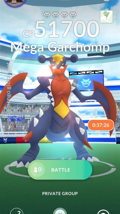 Mega Garchomp Raid Boss - Pokemon Go