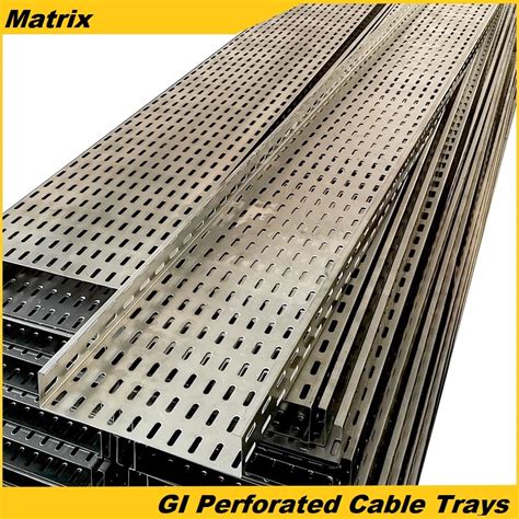 MATRIX Hot Dip Galvanized Steel Perforated Cable Trays At GL Bazaar