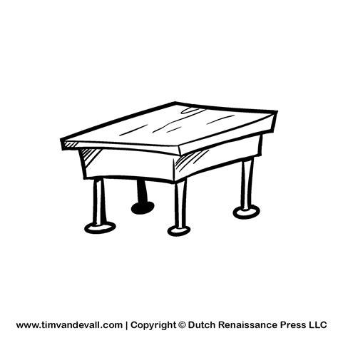 Square Dinner Table Or Work Desk Line Art Vector Icon For Apps And