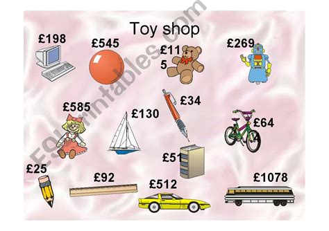 Esl English Powerpoints In The Toy Shop