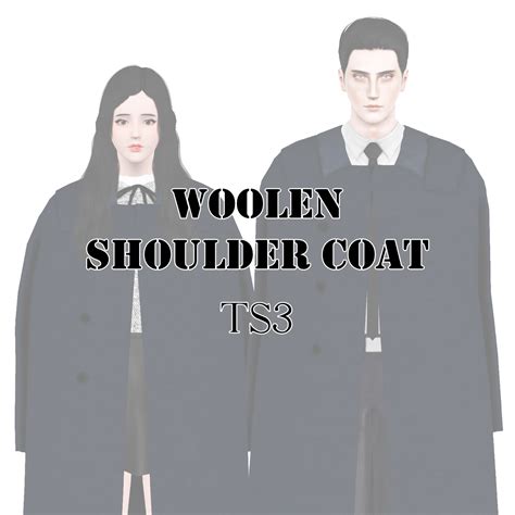 TS4 CC FR MEN Happylifesims TS4 Lonelyboy Woolen Shoulder