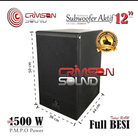 Jual Subwoofer Aktif Crimson Pro Cr Cr In Original Shopee