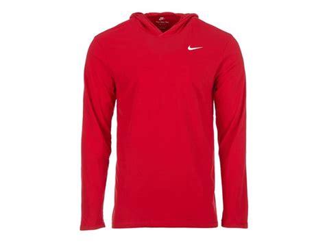 Nike Mens Dri Fit Long Sleeve Hoodie Tee