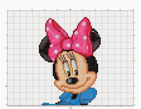 Dibujos Punto De Cruz Gratis Minnie Mouse Cross Stitch Pattern Punto