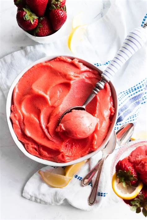 Strawberry Lemonade Sorbet Good Things Baking Co