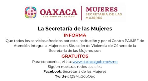 La Sm Informa Secretaría De Las Mujeres