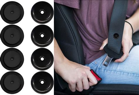 Seat Belt Stop Button Buttons 4 Sets Prevent Seatbelt Buckle From Sliding Down The Belt