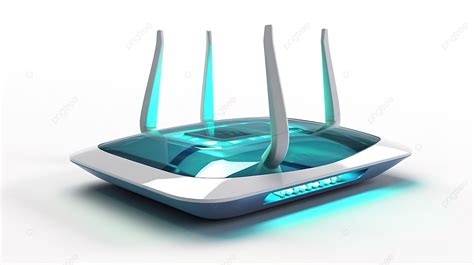 Modern Wifi Router On A White Background A Conceptual Representation Of