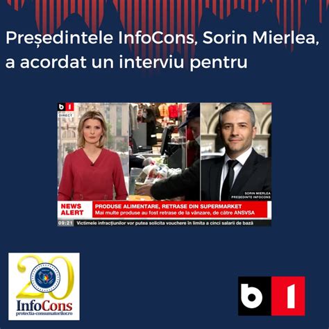 Pre Edintele Infocons Domnul Sorin Mierlea N Direct La B Tv Infocons