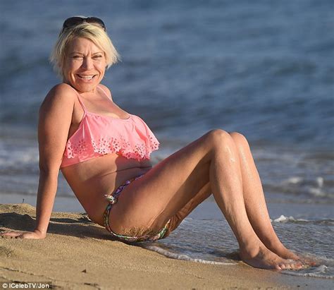 Tina Malone Frolics In Loose Bikini Bottoms In Spain Daily Mail Online