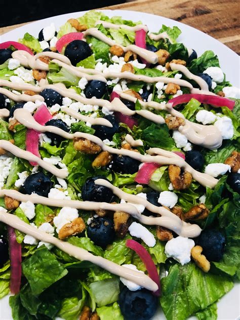 Blueberry Goat Cheese Salad With Light Balsamic Dressing Cooks Well