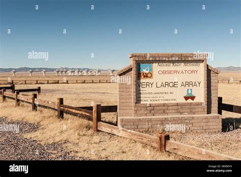 Entrance Sign At The Very Large Array Vla National Radio Astronomy