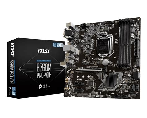 Msi B M Pro Vdh Lga Series Intel B Hdmi Sata Gb S