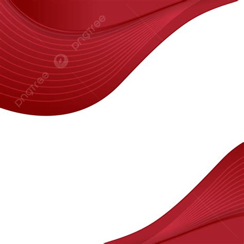 Red Wavy Header Flyer And Business Wave Border Frame Banner Abstract