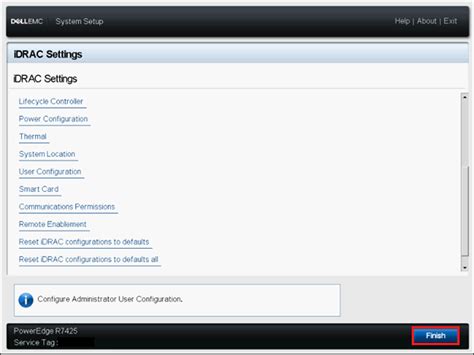 Changing The Integrated Dell Remote Access Controller 9 Idrac9