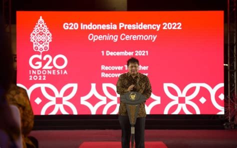 Menko Airlangga Sebut Presidensi G20 Indonesia Bantu Ciptakan 33 000