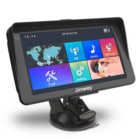 Jimwey Gps Navi Navigation F R Auto Lkw Pkw Kfz Mit Sonnenschutz Zoll